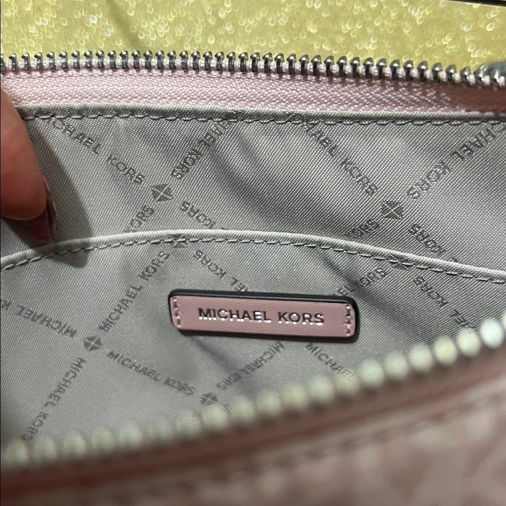 New Michael Kors Jet Set Small Pochette Nylon Crossbody - Picture 14 of 17